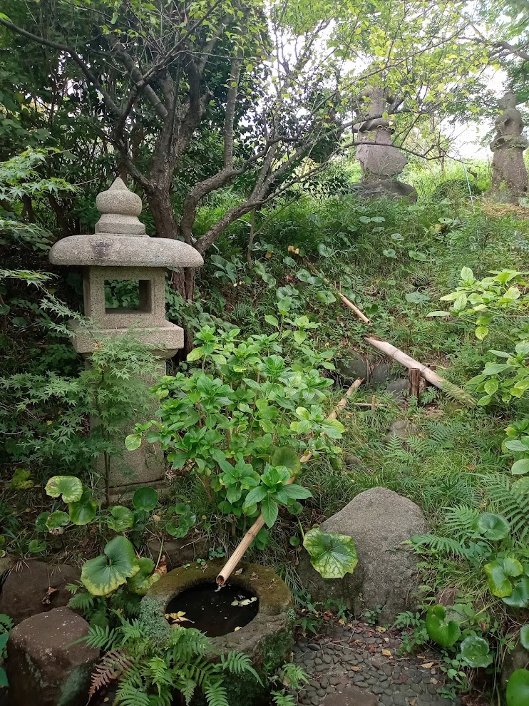 鎌倉山の蕎麦屋 檑亭の庭のししおどし