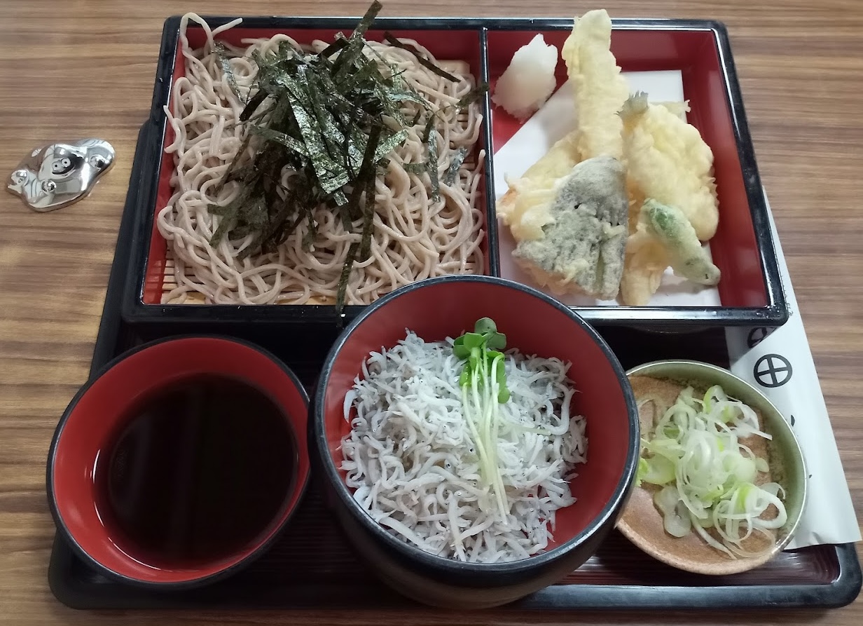 腰越 川邉 穴子キス天ざるしらすおろし